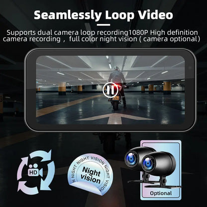 LBC S3 Elite 6.25 inch Motorcycle Navigation Gps with Carplay 2K HD Screen with Camera, TPMS and GPS - Riders Junction