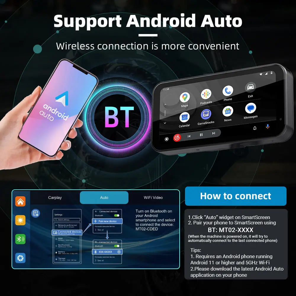 LBC S3 Elite 6.25 inch Motorcycle Navigation Gps with Carplay 2K HD Screen with Camera, TPMS and GPS - Riders Junction