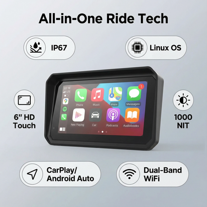 LBC Moto Universal Plug and Play M3 Elite Pro (6 Inch) Dashcam series,TPMS