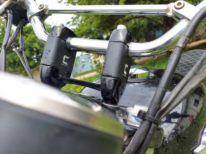 2 Inch Handlebar Risers (Insert Type) for Interceptor 650 - Matt Black