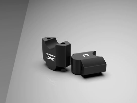 2 Inch Straight Handlebar Risers - CB 200X - Carbon Racing - Riders Junction