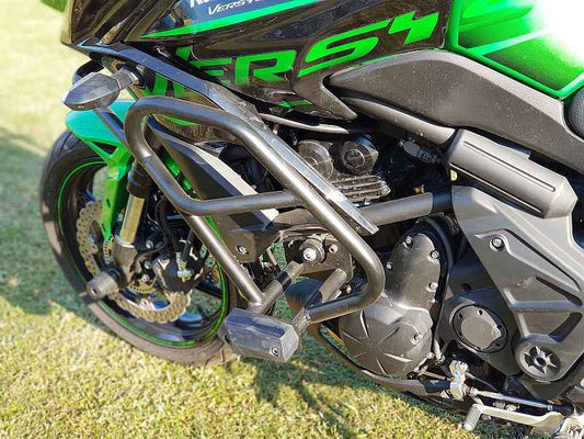 Crash Guard with Slider Black For Kawasaki Versys 650 - ZANA - ZI-5039