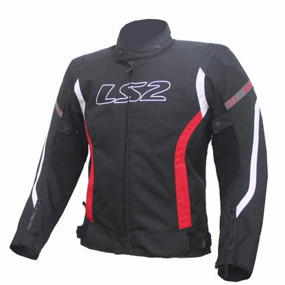 LS2 Gate Man Mesh Black Red Jacket - Riders Junction