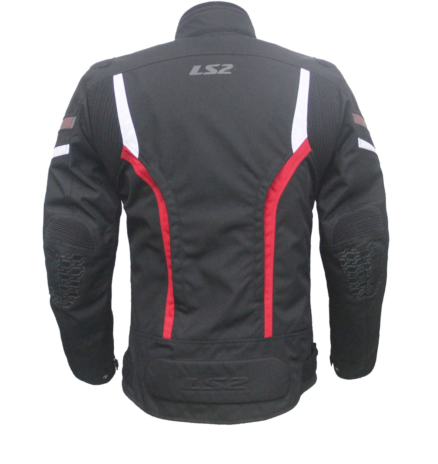 LS2 Gate Man Mesh Black Red Jacket - Riders Junction
