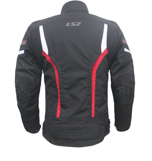 LS2 Gate Man Mesh Black Red Jacket - Riders Junction