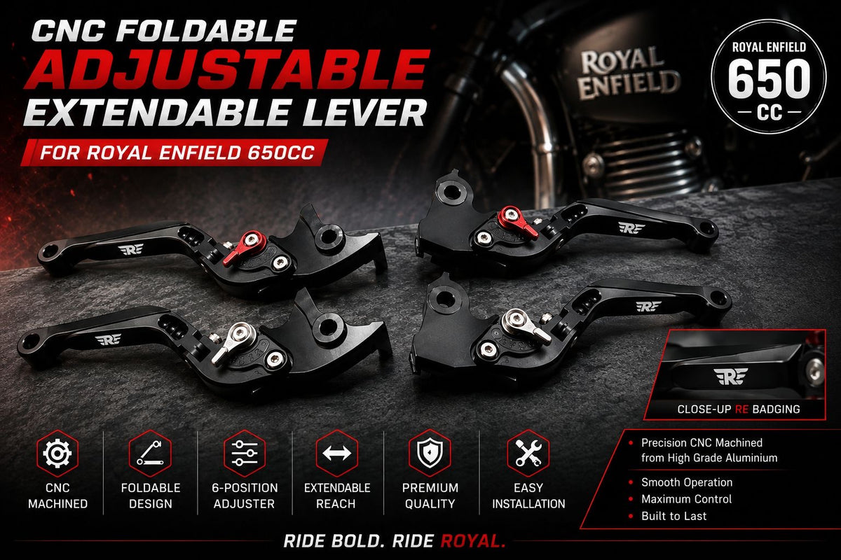 Premium CNC Lever Set for Interceptor 650 / GT 650 / Shotgun 650 / Super Meteor 650