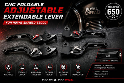 Premium CNC Lever Set for Interceptor 650 / GT 650 / Shotgun 650 / Super Meteor 650