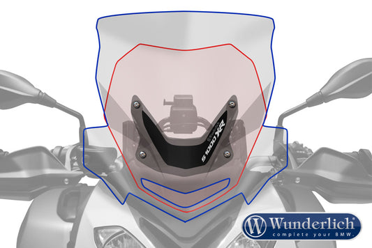 Wunderlich BMW S1000XR Screen - Windscreen "Marathon" (H:- 515mm) Clear - 35752-201