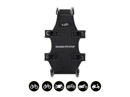 4-Sided Grip Mobile Holder Mount - Black - Grandpitstop