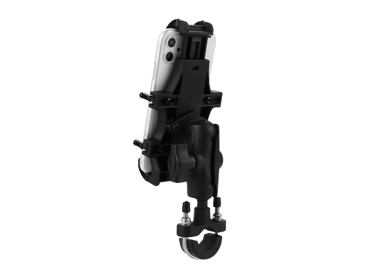4-Sided Grip Mobile Holder Mount - Black - Grandpitstop