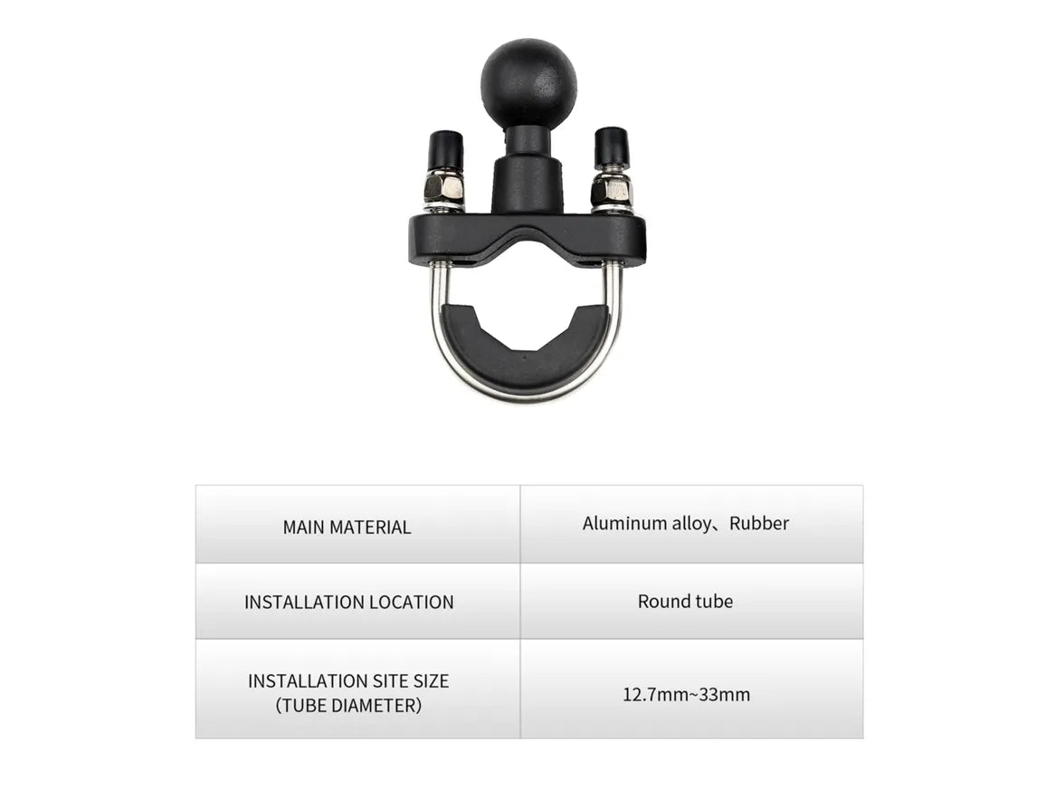 4-Sided Grip Mobile Holder Mount - Black - Grandpitstop