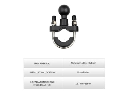 4-Sided Grip Mobile Holder Mount - Black - Grandpitstop