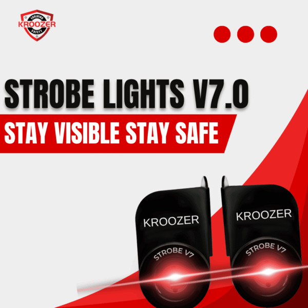 Kroozer Strobe Lights for motorcycles - V7.0 Pro with Brake Mode
