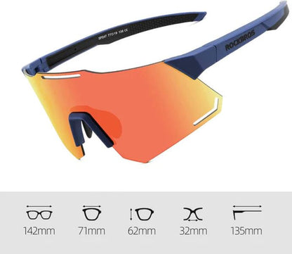 ROCKBROS Polarized Sunglasses TR90 Frames (14110001001)-SP247