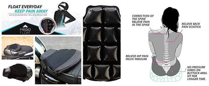 FEGO Float - Air Suspension Seat Black Leather Cushion Seat With Air Suspension Technology