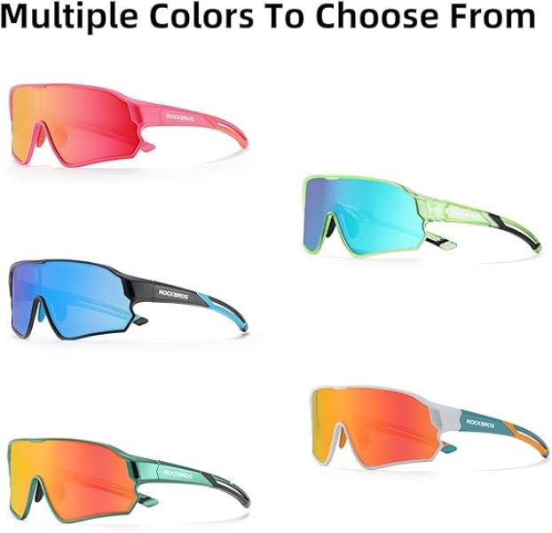 ROCKBROS Kids Polarized Sunglasses UV400 Protection for Youth Boys Girl (14110009004)-Pink