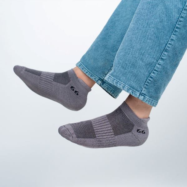 66BHP Bamboo Socks (Men/Women)-Gray