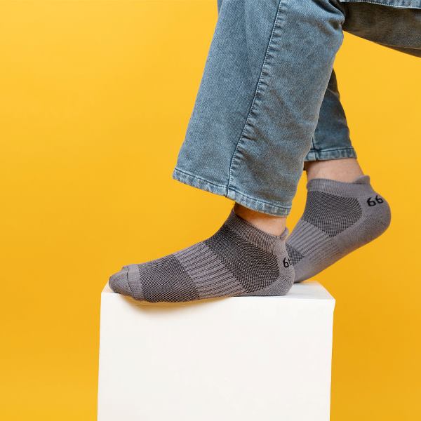 66BHP Bamboo Socks (Men/Women)-Gray ( Combo Pack )