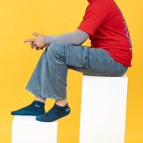 66BHP Bamboo Socks (Men Women)-Radiant Blue( Combo Pack )