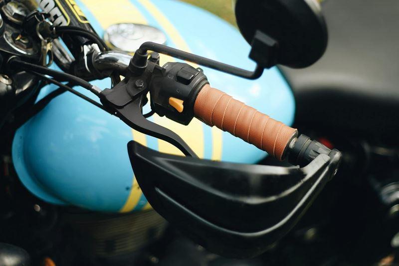 66Bhp Leather handle Grip Wrap (Tan)