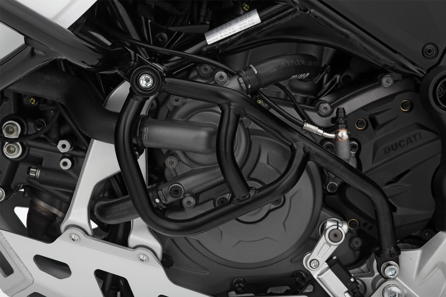 Wunderlich Ducati Desert X Protection - Engine Guard ( Left) Black Fits Without Wunderlich Tank Guard Only - 70200-002