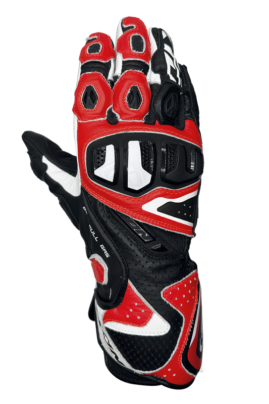 IXON VORTEX GL Gloves BLACK/WHITE/RED - Riders Junction