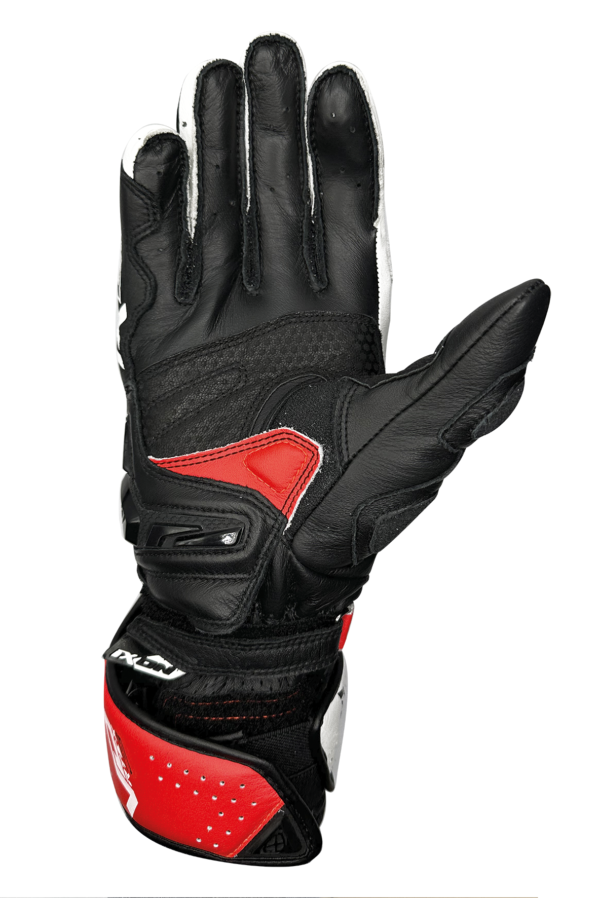 IXON VORTEX GL Gloves BLACK/WHITE/RED - Riders Junction