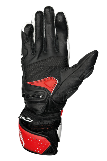 IXON VORTEX GL Gloves BLACK/WHITE/RED - Riders Junction