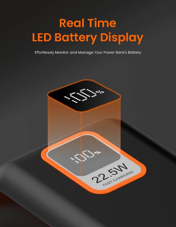 Portronics-Ampbox 10K Power Bank-Black(POR 1990)