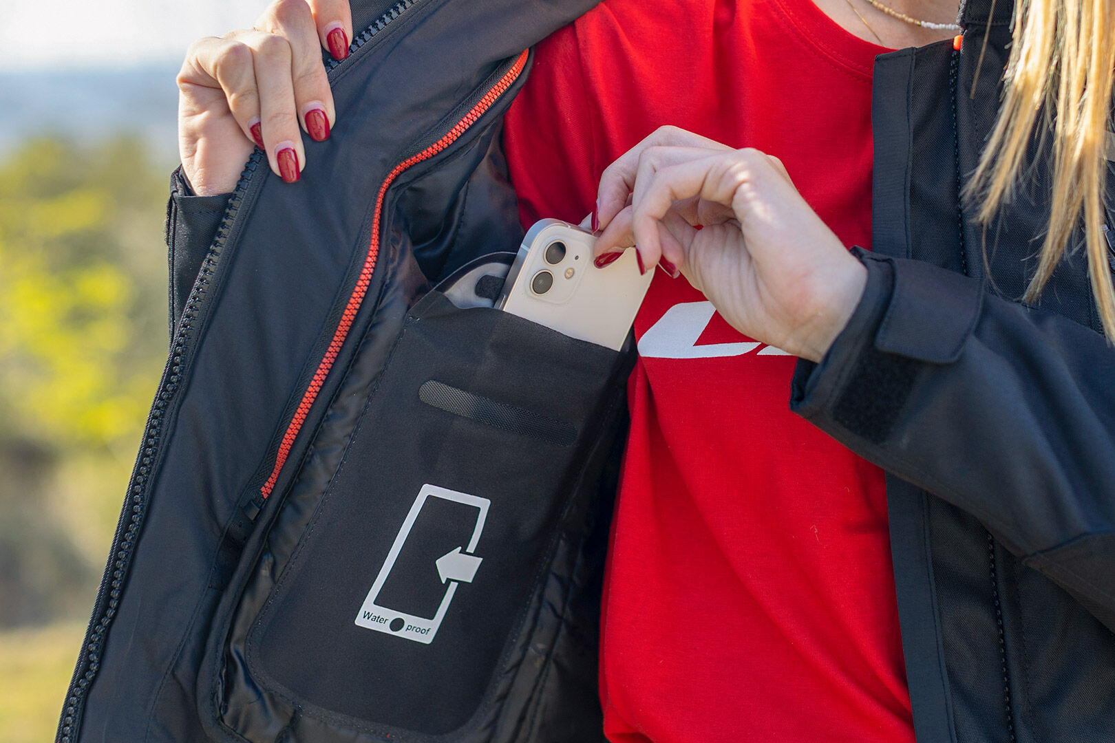 LS2 Serra Mesh Black Red Jacket - Riders Junction