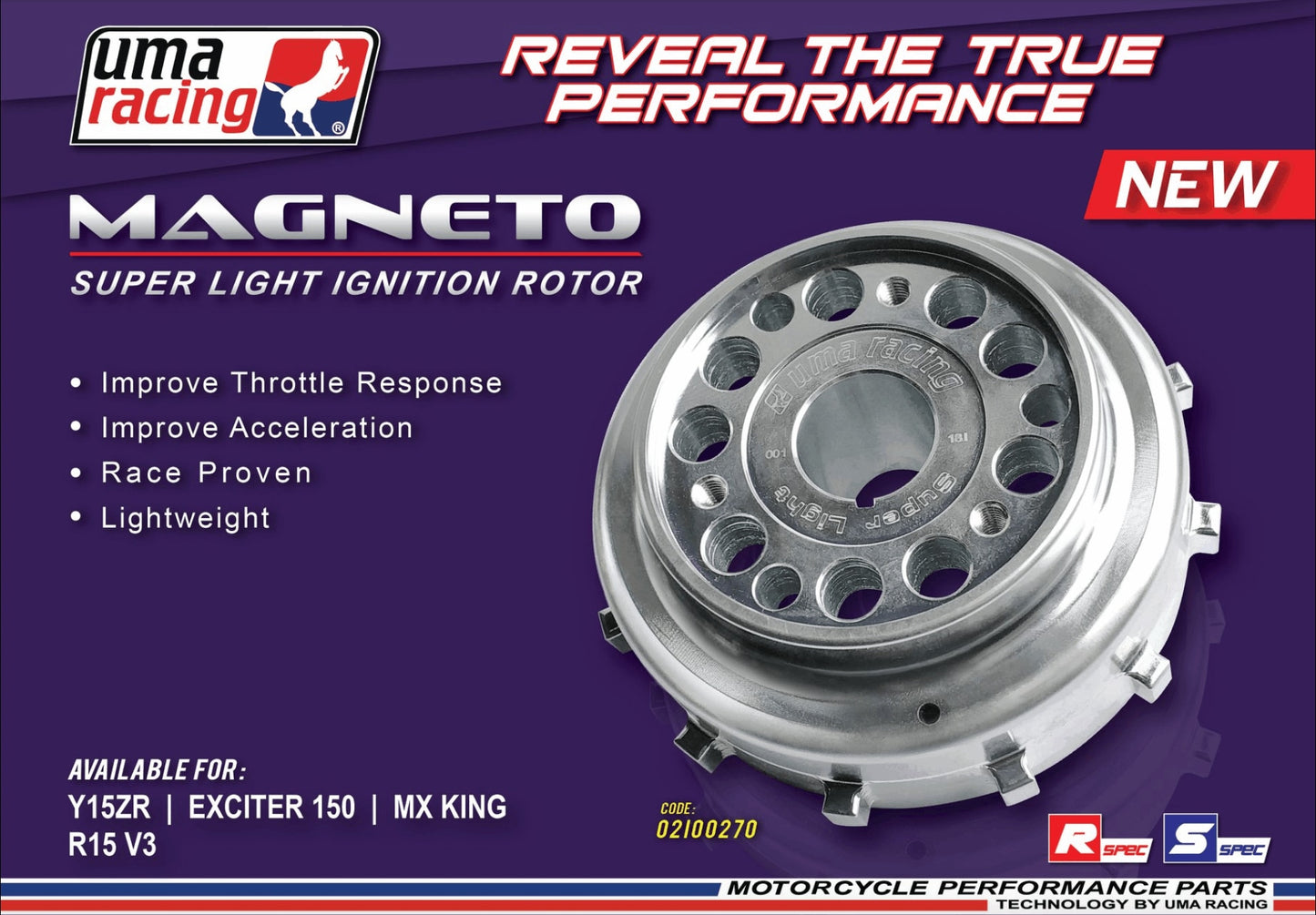 UMA Racing Super Light Igniton Rotor R15V3 MT15 02I00270 - Riders Junction