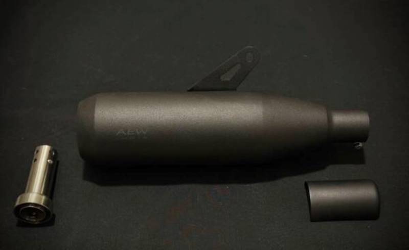 AEW-Edge SS Black Exhaust For Bear 650