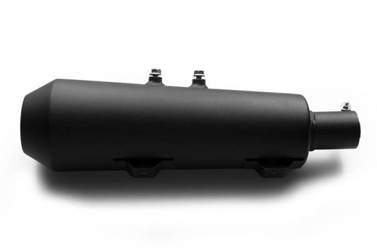 AEW Hunter350 Free Flow Exhaust Mild Steel Black - 89200