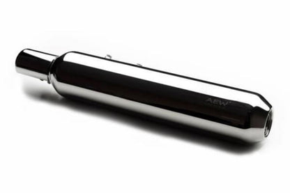 AEW Performance Exhaust for Super Meteor 650 - TE 202 SS 304 - Stainless Steel Mirror Polish