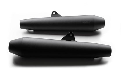 AEW TE 102 Megaphone - Mild Steel Heat Resistant Black Chrome - Interceptor GT 650