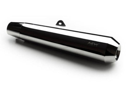 AEW TE 103 Megaphone- Stainless Steel Mirror Polish- Royal Enfield Interceptor GT650