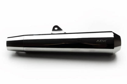 AEW TE 103 Megaphone- Stainless Steel Mirror Polish- Royal Enfield Interceptor / GT650