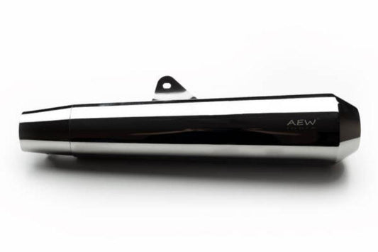 AEW TE 103 Megaphone- Stainless Steel Mirror Polish- Royal Enfield Interceptor / GT650