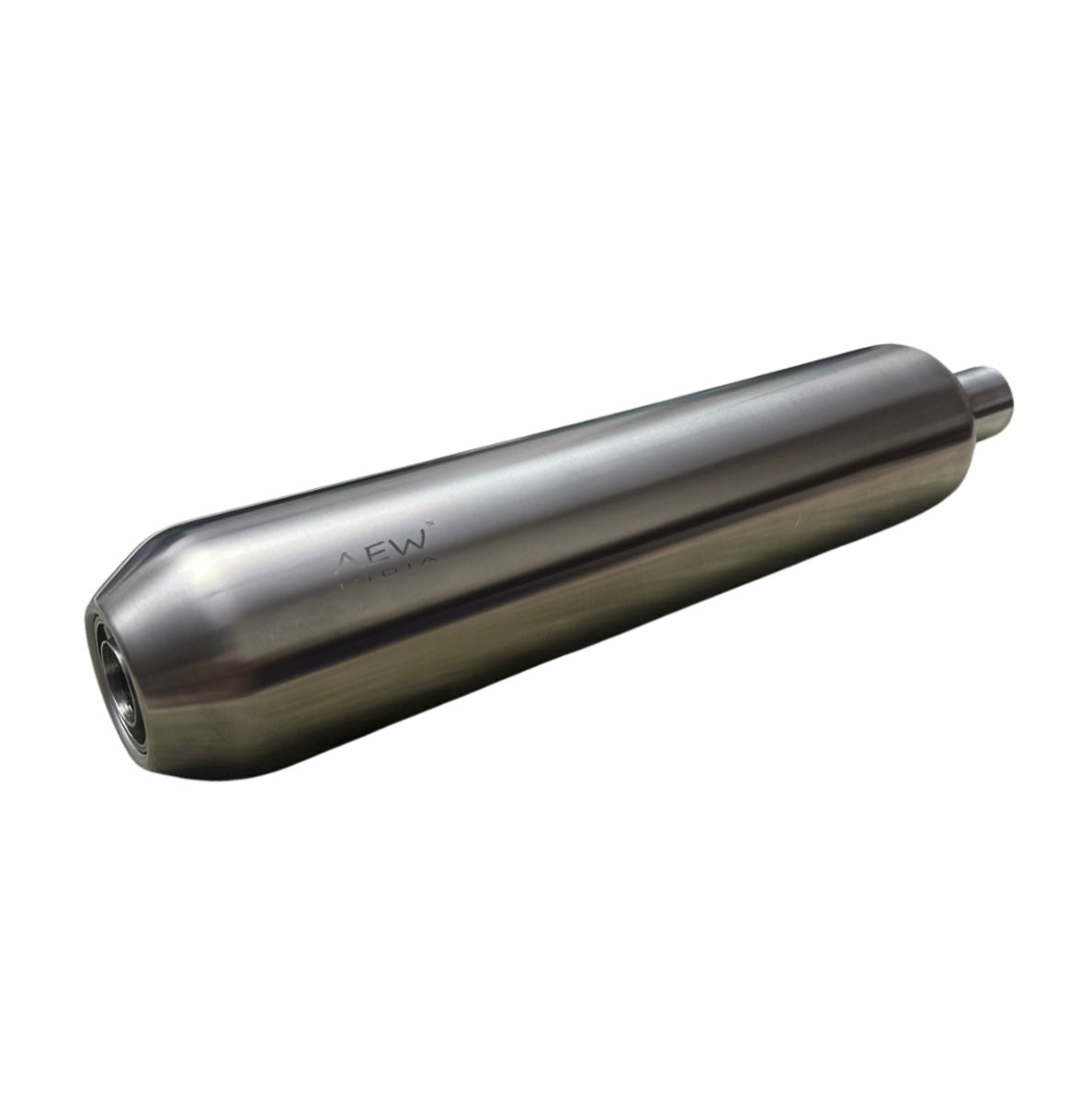 AEW Performance Exhaust for Super Meteor 650 - TE 202 SS 304 - Stainless Steel Matt Polish - Riders Junction