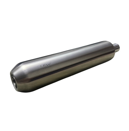 AEW Performance Exhaust for Super Meteor 650 - TE 202 SS 304 - Stainless Steel Matt Polish - Riders Junction
