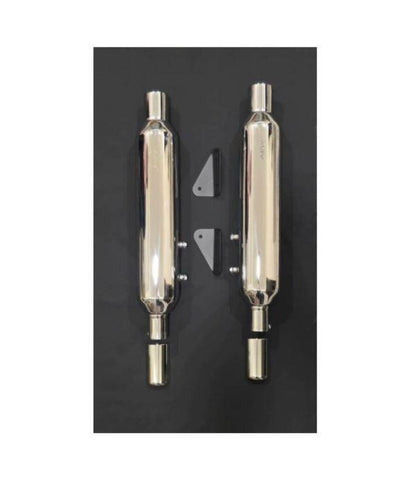 AEW TE204 Classic 650 Performace Exhaust Mirror Polish