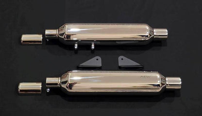 AEW-Classic 650 Performace Exhaust (Mirror Polish)-TE204