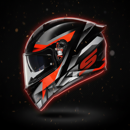 AGV K1 S Helmet - FastLap (Black/Grey/Red)