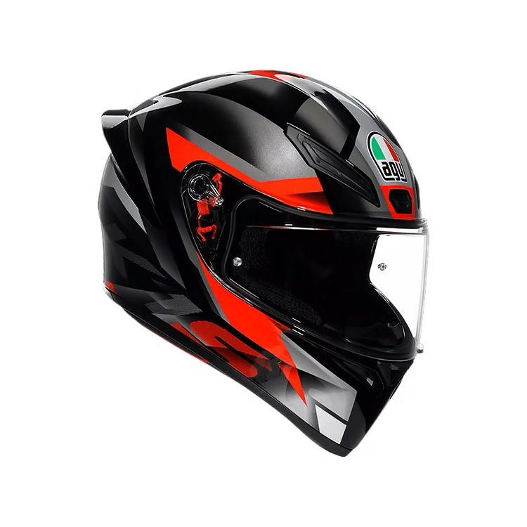 AGV K1 S Full Face Helmet - FastLap (Black/Grey/Red)