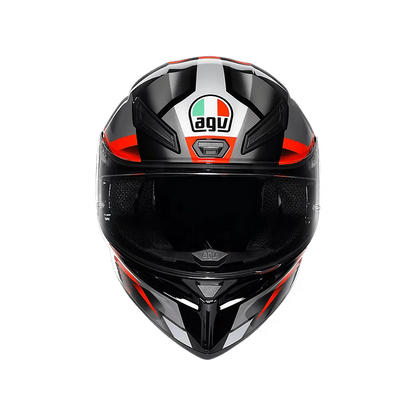 AGV K1 S Full Face Helmet - FastLap (Black/Grey/Red)