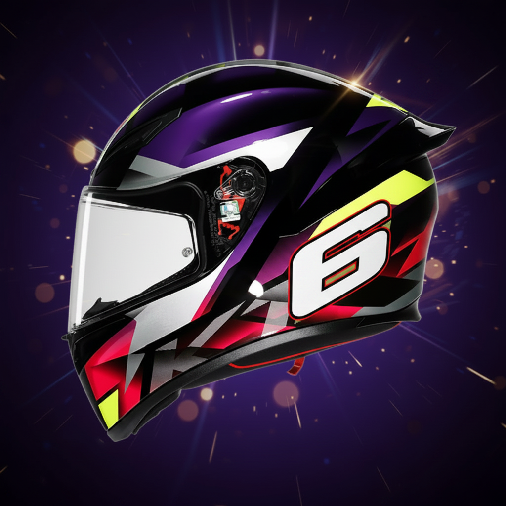 AGV K1 S Helmet - FastLap (BlackPurplePink)