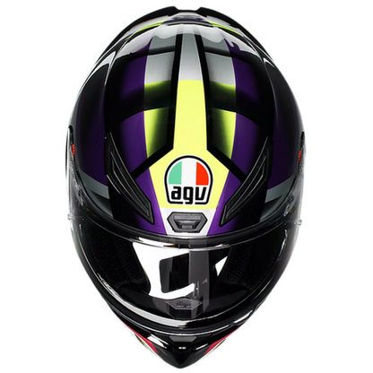 AGV K1 S Full Face Helmet - FastLap (Black/Purple/Pink)