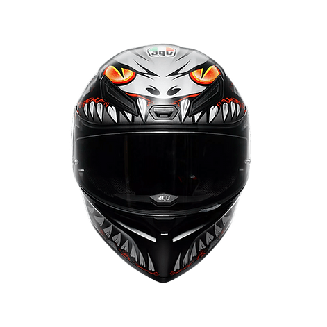 AGV K1 S Full Face Helmet - Lyzard Black/Grey/Red