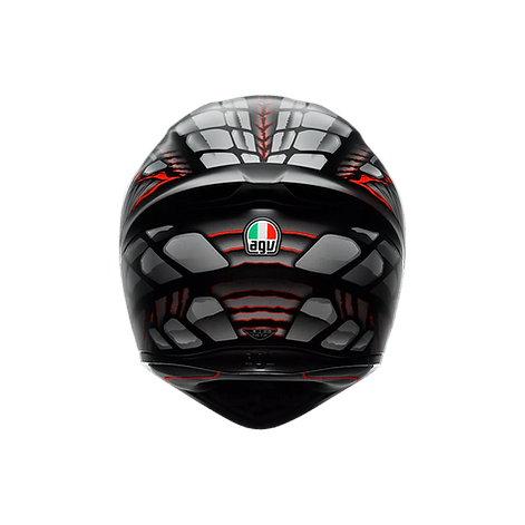 AGV K1 S Full Face Helmet - Lyzard Black/Grey/Red