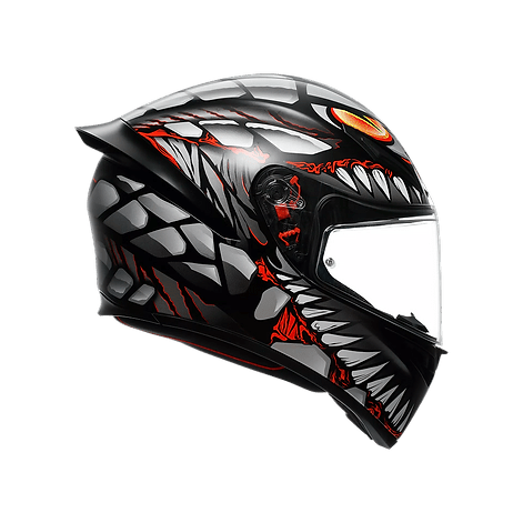 AGV K1 S Full Face Helmet - Lyzard Black/Grey/Red